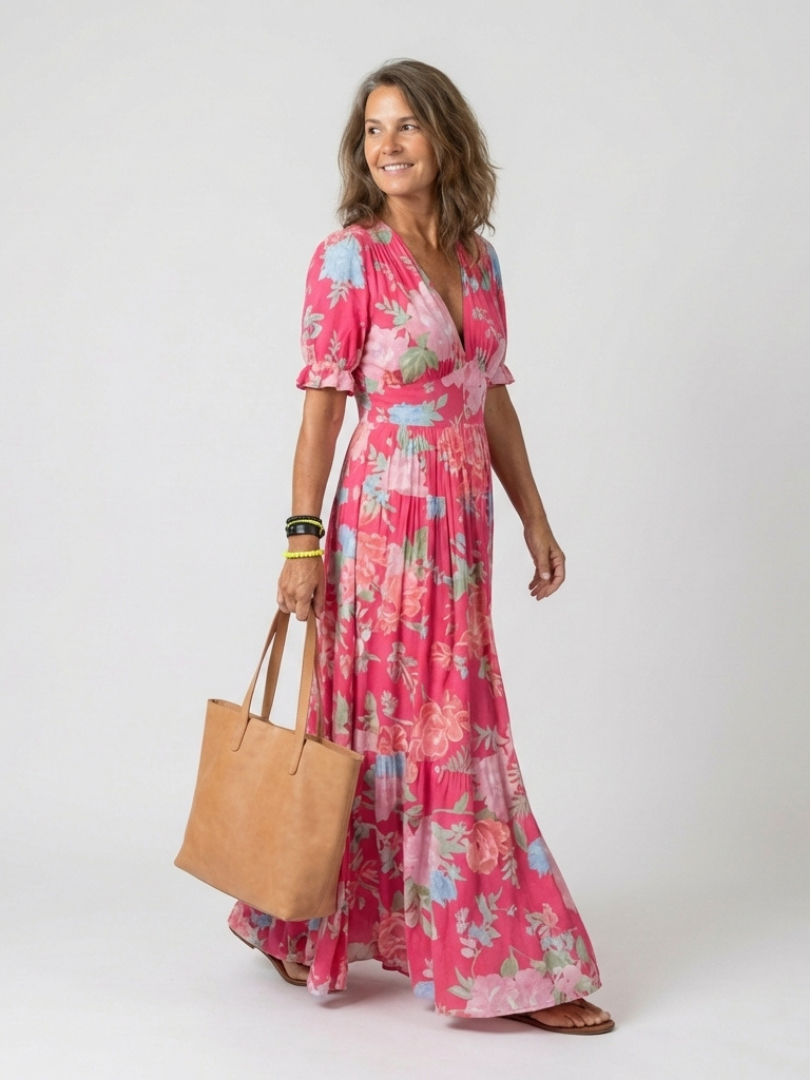 Rosalie | Robe Maxi Fleurie Bohème