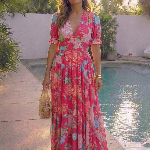 Rosalie | Robe Maxi Fleurie Bohème