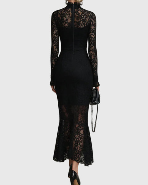 Séraphine | Robe Maxi Dentelle Élégante