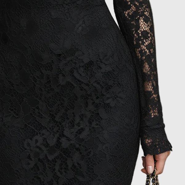 Séraphine | Robe Maxi Dentelle Élégante