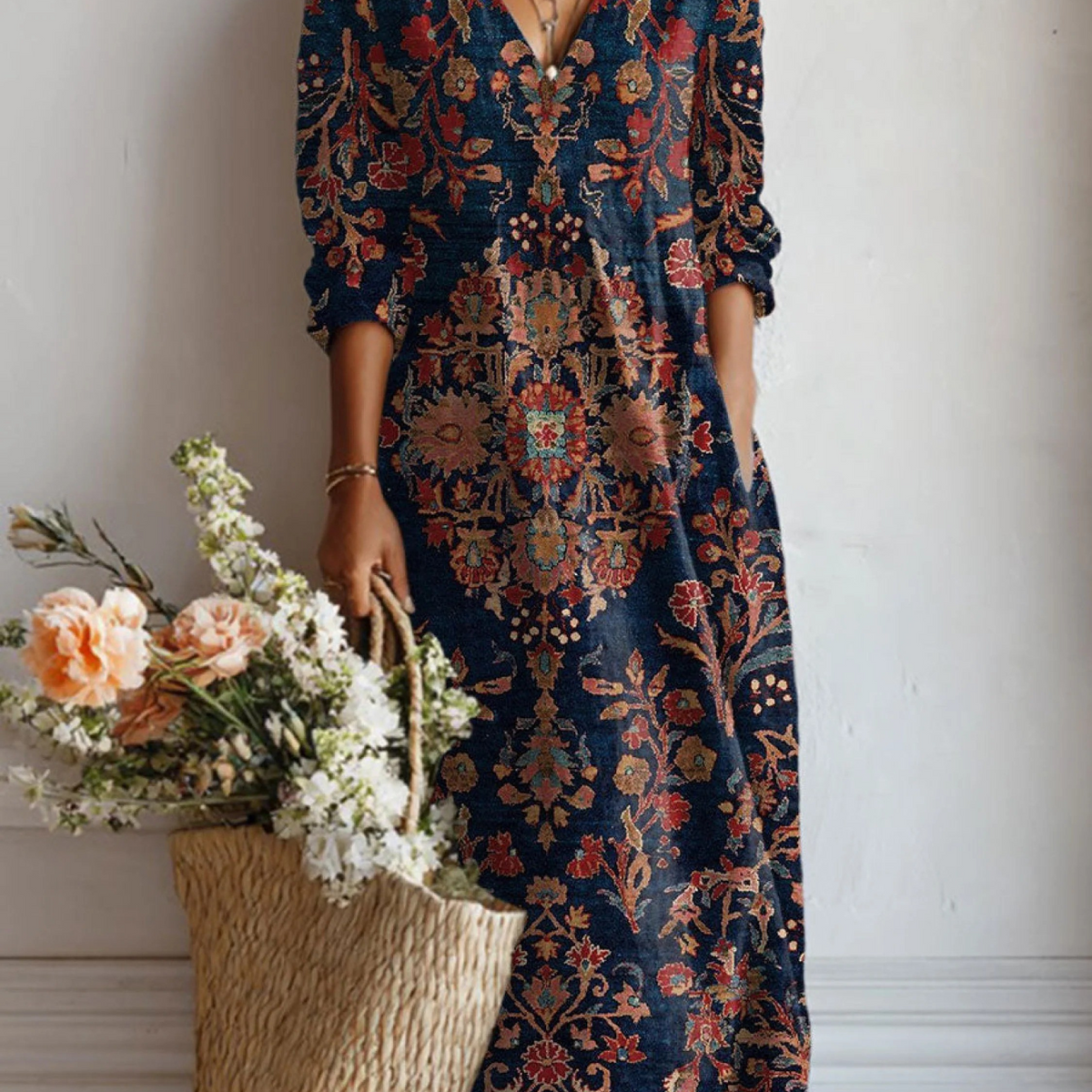 Sidonie | Robe Imprimée Élégante