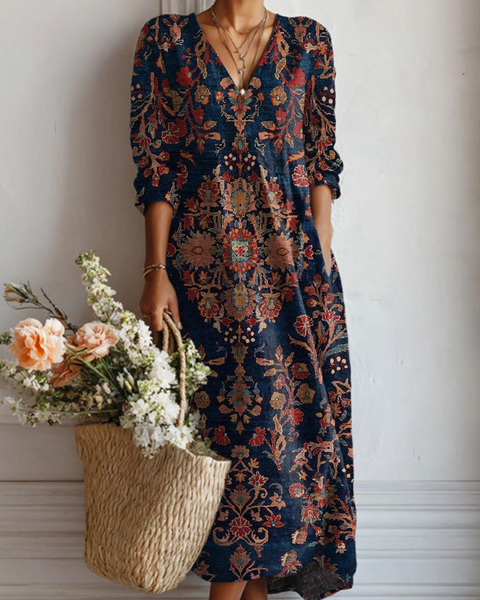 Sidonie | Robe Imprimée Élégante