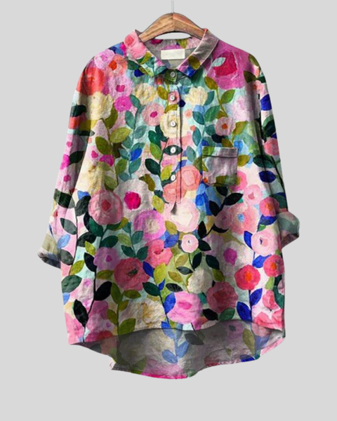 Séraphine | Blouse Florale Artistique