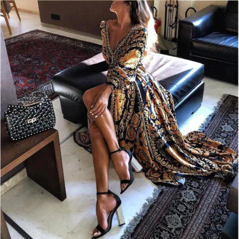 Faye | Robe Maxi Cache-Cœur