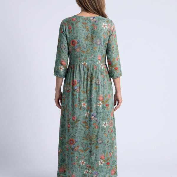 Armelle | Robe Maxi Fleurie Confort Naturel