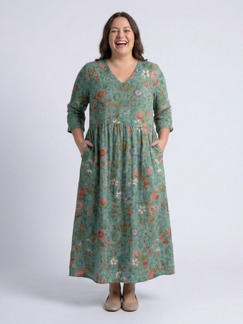 Armelle | Robe Maxi Fleurie Confort Naturel