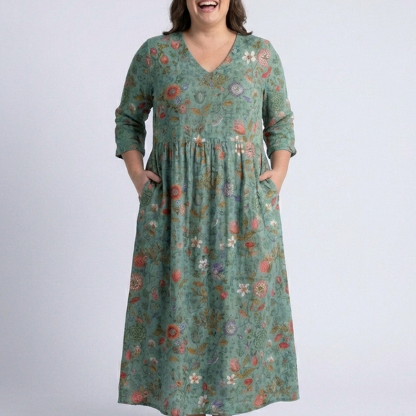 Armelle | Robe Maxi Fleurie Confort Naturel