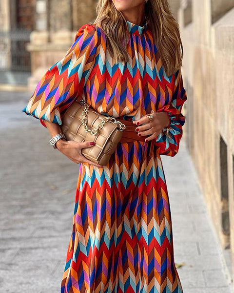 Cassandra | Robe Midi Graphique