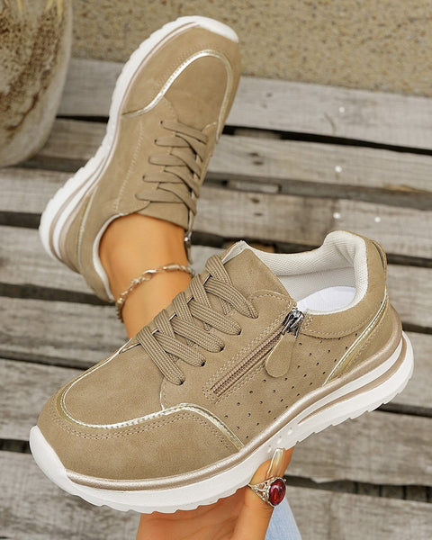 Émilie | Baskets Zip Confort Élégant