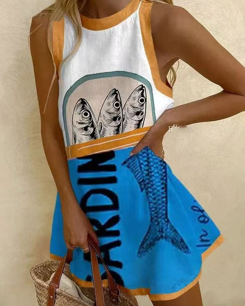 Sardine | Robe Graphique Humoristique