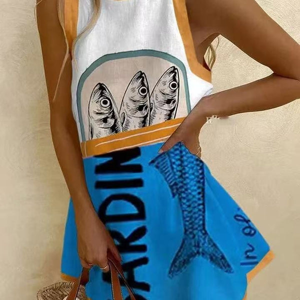 Sardine | Robe Graphique Humoristique