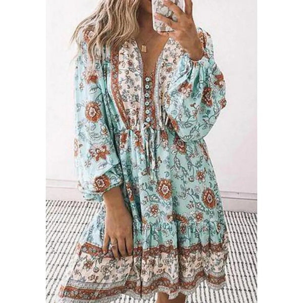 Adeline | Robe Bohème Fleurie