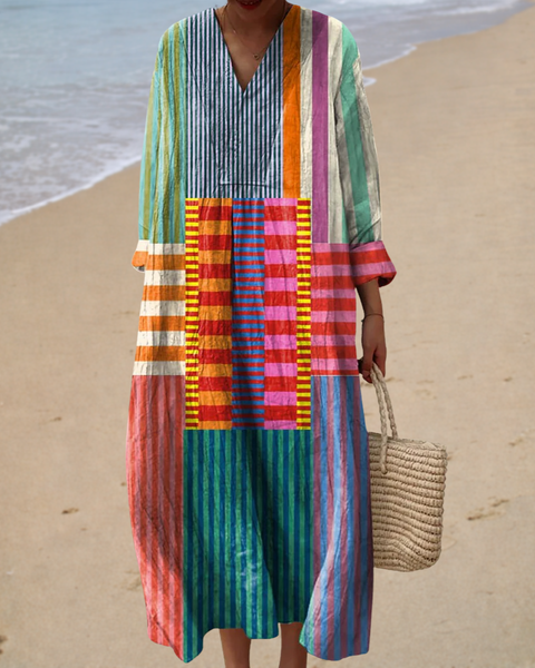 Frida | Robe Colorblock Artistique