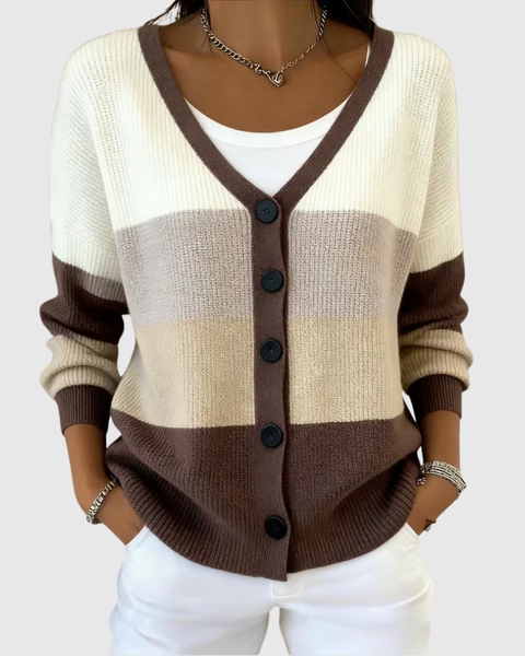Mathilde | Cardigan Rayé Chic