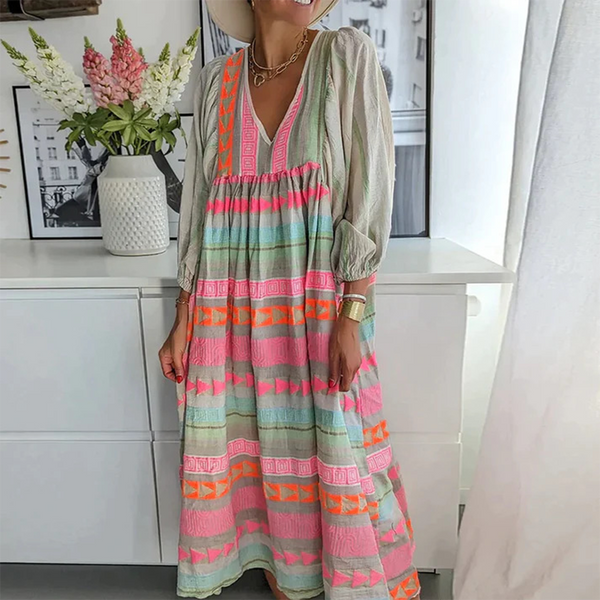 Éléonore | Robe Bohème Patchwork