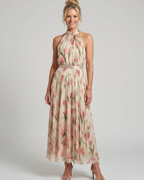 Élina | Robe Maxi Fleurie Élégance Fluide