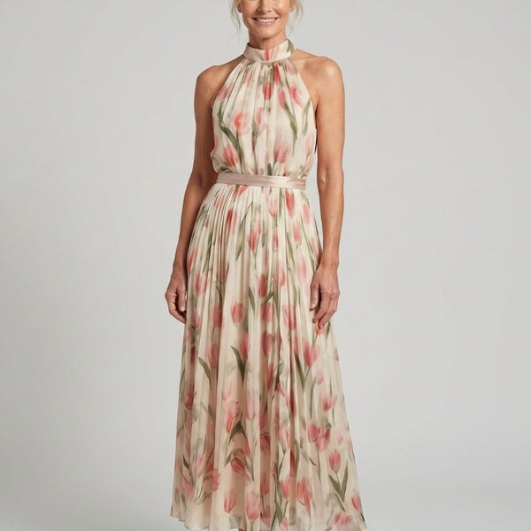 Élina | Robe Maxi Fleurie Élégance Fluide