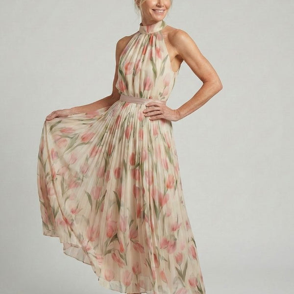 Élina | Robe Maxi Fleurie Élégance Fluide