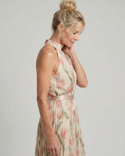 Élina | Robe Maxi Fleurie Élégance Fluide