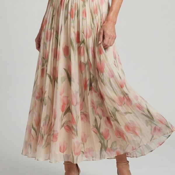 Élina | Robe Maxi Fleurie Élégance Fluide