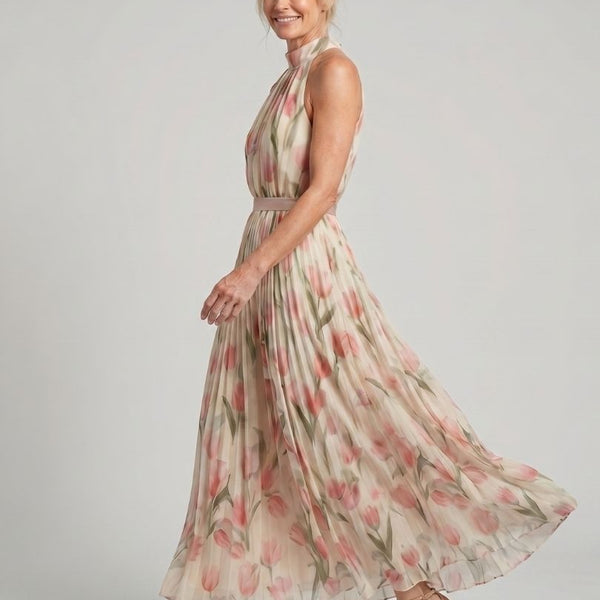 Élina | Robe Maxi Fleurie Élégance Fluide
