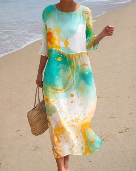Aurore | Robe Aquarelle Lumineuse