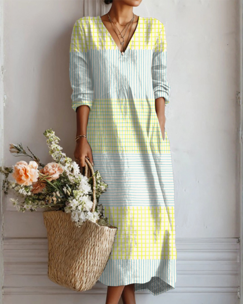 Domitille | Robe Imprimée Pastel Structurée