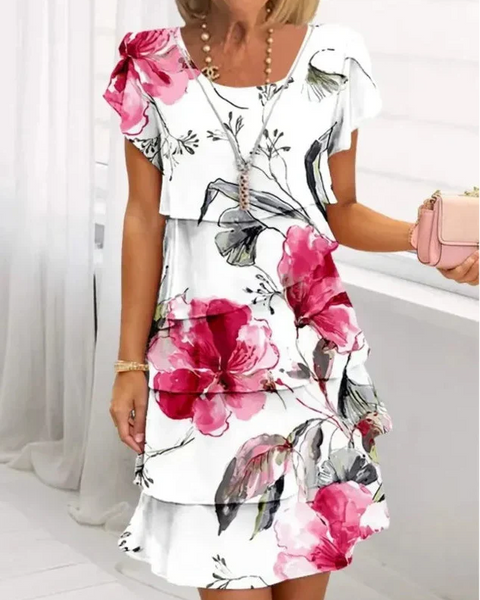 Rosélia | Robe Élégante Fleurie