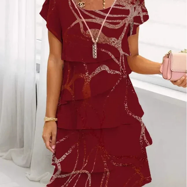Valessia | Robe Élégante Rubis