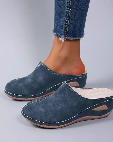 Élise | Mules Orthopédiques Fourrées