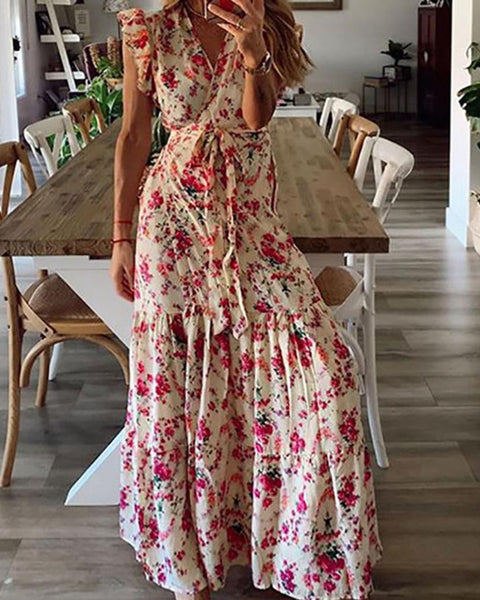 Shera | Robe Maxi Fleurie