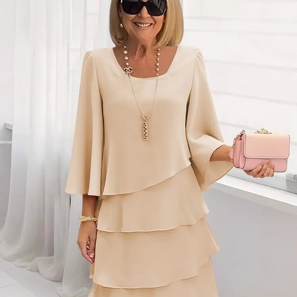 Rosélyne | Robe Élégante Satinée