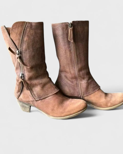 Élisa | Bottes Rétro Zippées