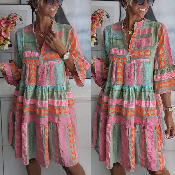 Eugénie | Robe Bohème Colorée