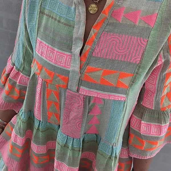 Eugénie | Robe Bohème Colorée