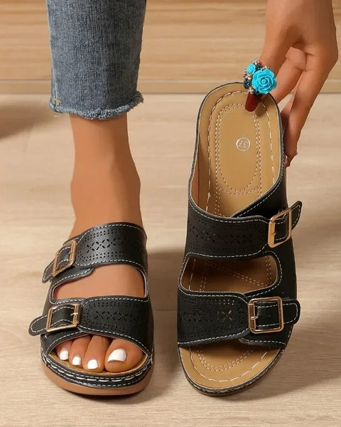 Laurine | Mules Orthopédiques Ajustables