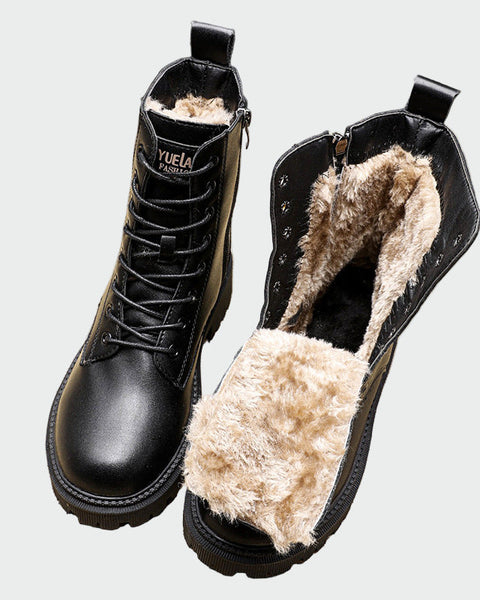 Émilie | Bottes Fourrées Lacées