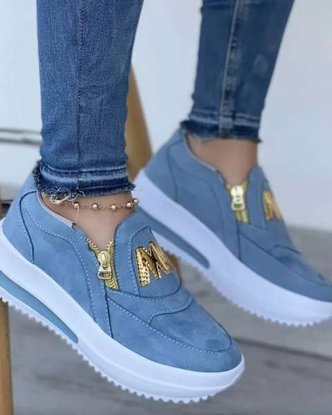 Mélina | Baskets Slip-On Zip Chic