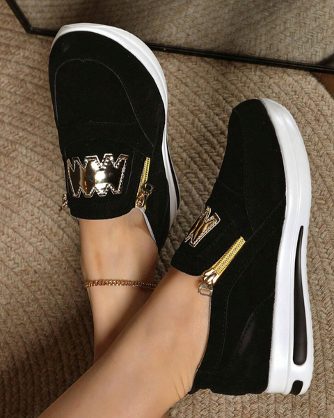 Mélina | Baskets Slip-On Zip Chic