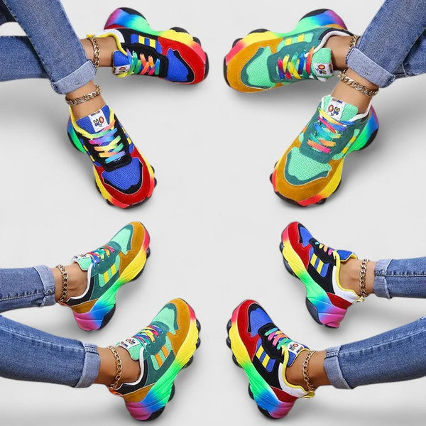 Maya | Baskets Multicolores Dynamique