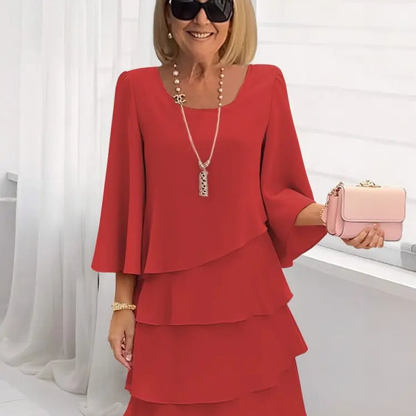 Rosélyne | Robe Élégante Satinée