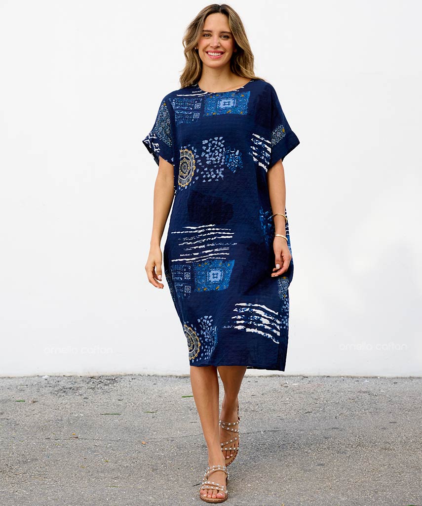 Robe Décontractée à Poches Courte – Ornella Caftan™