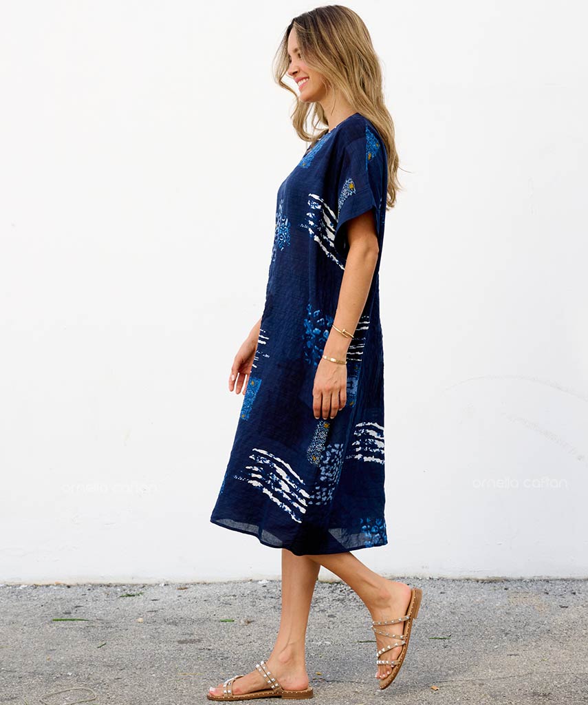 Robe Décontractée à Poches Courte – Ornella Caftan™
