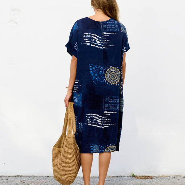 Robe Décontractée à Poches Courte – Ornella Caftan™