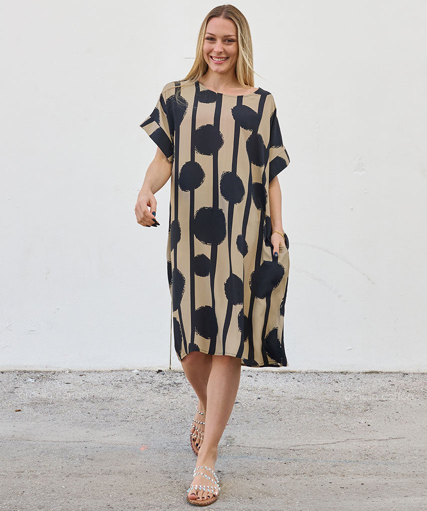 Robe décontractée à poches courtes – Ornella Caftan™