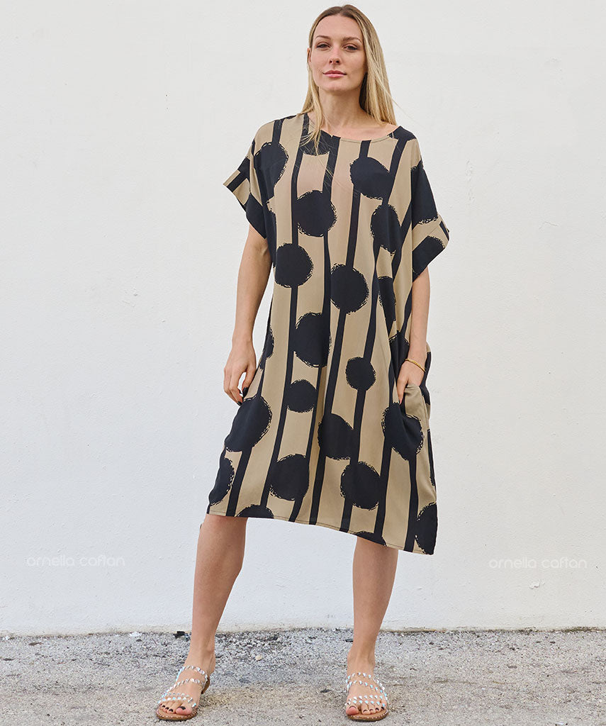 Robe décontractée à poches courtes – Ornella Caftan™