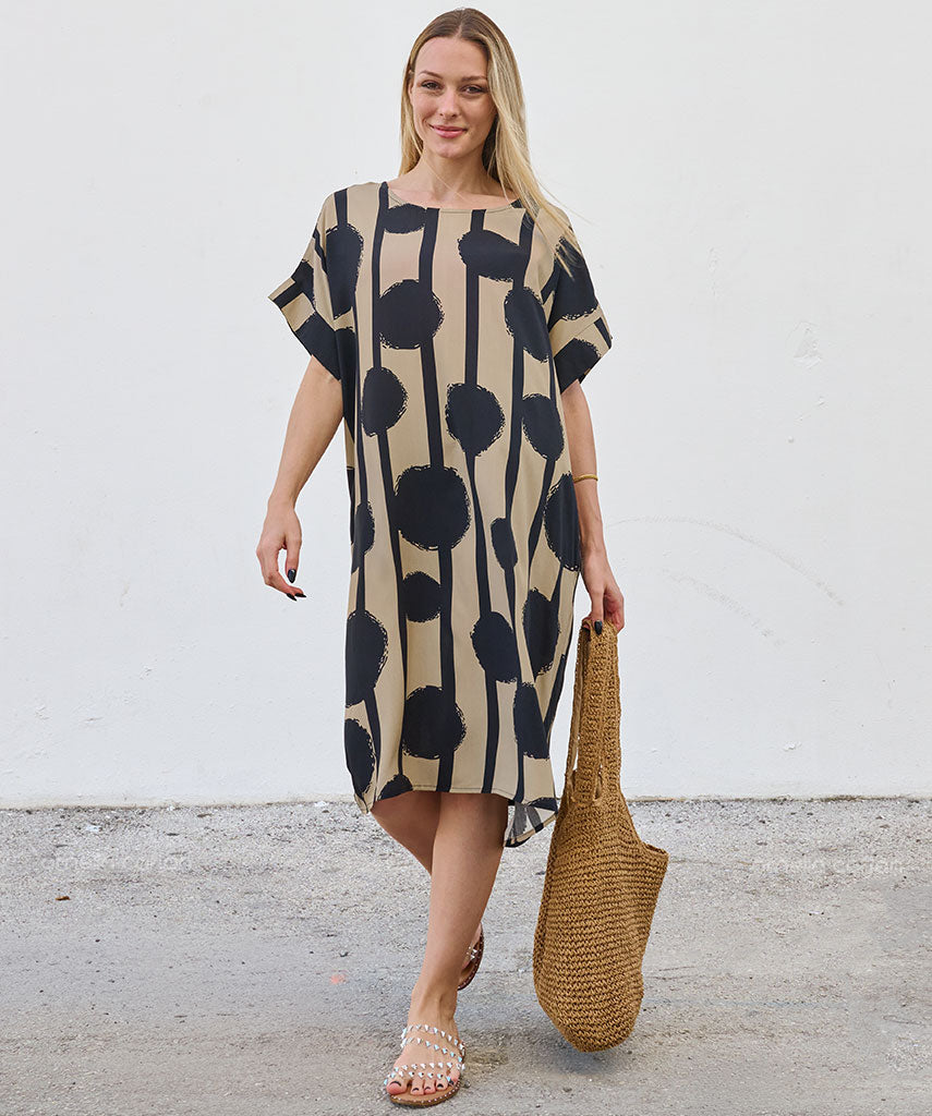 Robe décontractée à poches courtes – Ornella Caftan™