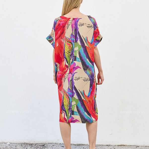 Robe Décontractée à Poches Courte – Ornella Caftan™