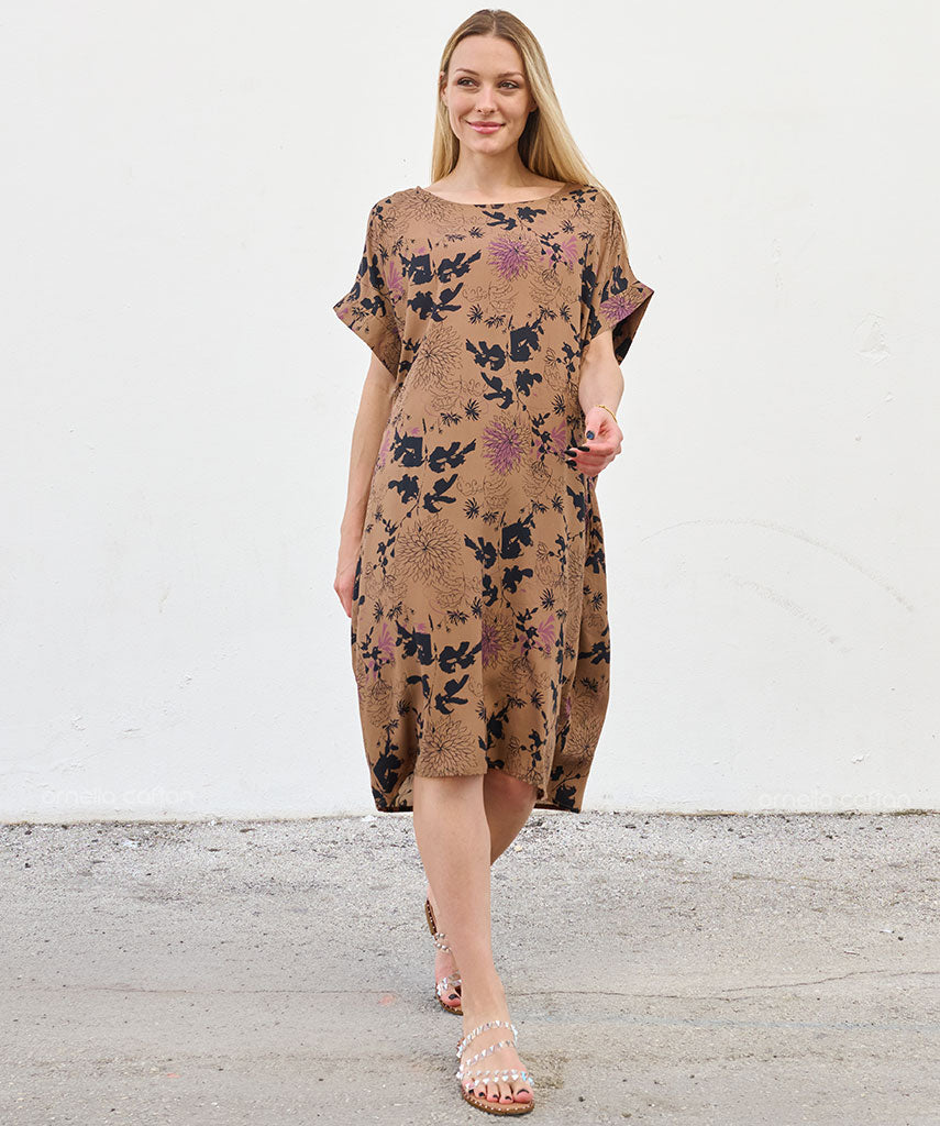 Robe Décontractée à Poches Courte – Ornella Caftan™
