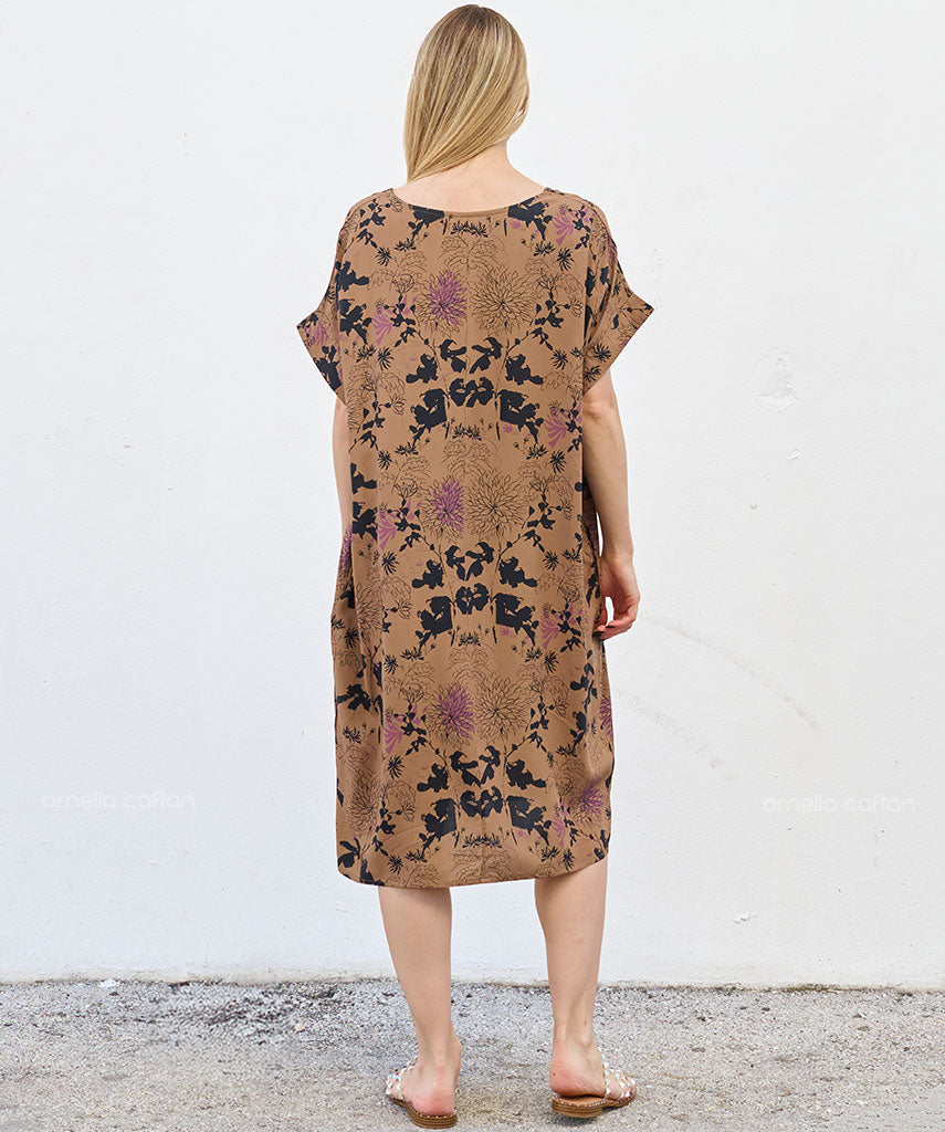Robe Décontractée à Poches Courte – Ornella Caftan™